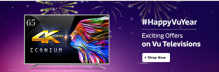 India Desire : Flipkart HappyVuYear: Exciting Offers On Vu Televisions